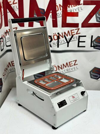 Sönmez Manuel 6 Bölmeli Kahvaltı Tabağı Kapatma Makinesi White