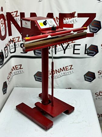 Sönmez Vakum Pedallı 65 Cm Pro Naylon Poşet Yapıştırma Makinesi Yerli Üretim Red