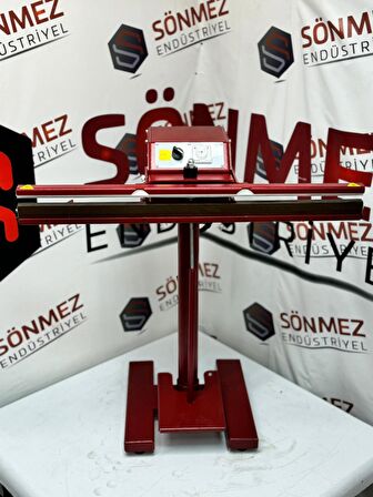 Sönmez Vakum Pedallı 80 Cm Pro Naylon Poşet Yapıştırma Makinesi Yerli Üretim Red