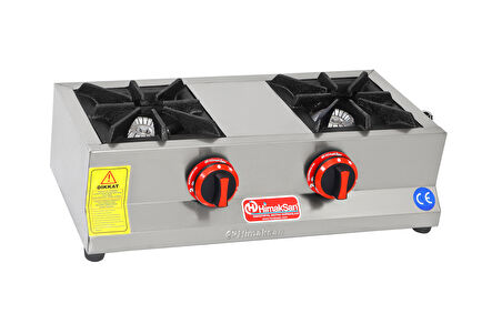 Himaksan Gazlı ve Lpg'li CE Belgeli 2'li Set Üstü Ocak