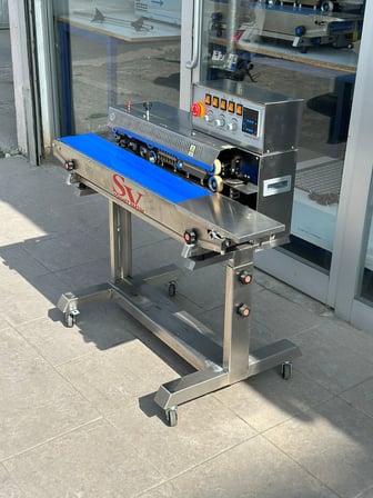 Lavion Frm-980 Gazlı Çerez Cips Gıda Paketleme Makinesi Yapıştırma Makinası Tarih Kodlamalı