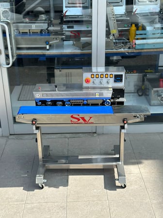 Lavion Frm-980 Gazlı Çerez Cips Gıda Paketleme Makinesi Yapıştırma Makinası Tarih Kodlamalı