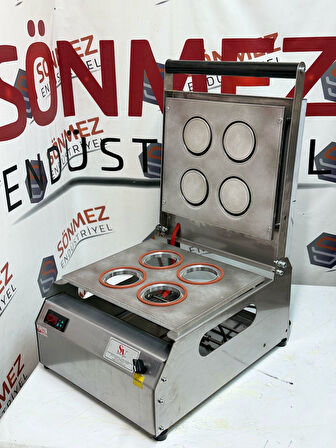 Sönmez Vakum 90 Mm 4 Lü Bardak Kapatma Makinesi