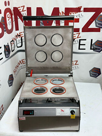 Sönmez Vakum 90 Mm 4 Lü Bardak Kapatma Makinesi