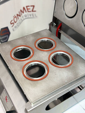 Sönmez Vakum 90 Mm 4 Lü Bardak Kapatma Makinesi