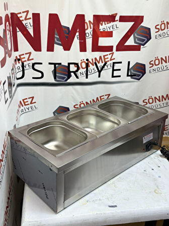 Sönmez 3'Lü Benmari 1/2 Gn Set Üstü Elektrikli 87x40 Cm