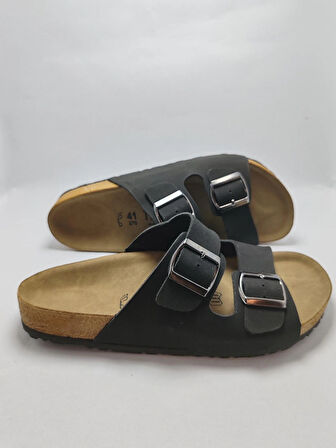 Mantar Taban Birkenstocks Arızona Leolı Nl Modeli Çift Tokalı Ortopedik Terlik