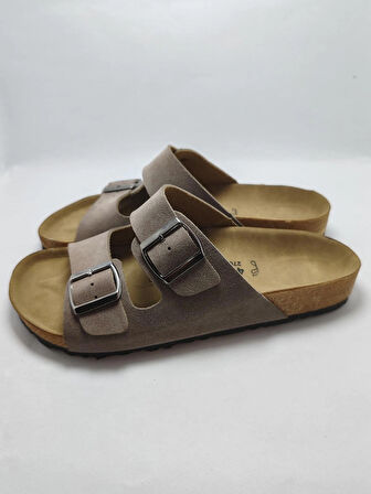 Mantar Taban Birkenstocks Arızona Leolı Nl Modeli Çift Tokalı Ortopedik Terlik