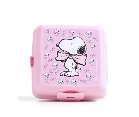 Snoopy Pembe Matara ve Beslenme Kabı 