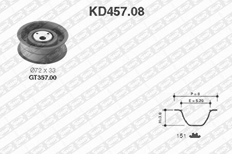 SNR KD45708 Eksantrik Rulman Kiti Triger Seti Escort Cl1.6 Zetec 92-00 Escort 92-00 Fiesta III 92-95 Orion 8 YS7J6268AB