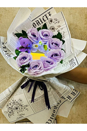 Led ışıklı ayna buketi