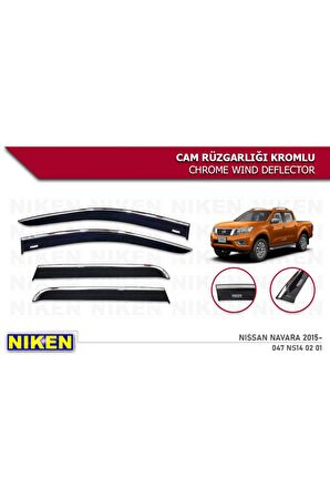 Nıssan Navara 2015- Kromlu Cam Rüzgarlığı 4lü