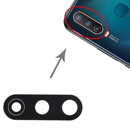Vivo Y12S Uyumlu Kamera Lensi Kamera Camı