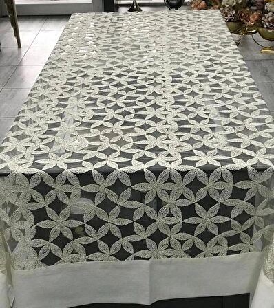 AVANGARDE KETEN SARMAŞIK MODEL 160 X 220 CM MASA ÖRTÜSÜ