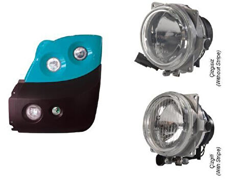 Far Uzun Spot 12V Bone+Kablolu Çizgisiz Mercedes 403 Peugeot Premıer Temsa Otokar Iveco (24Ad)