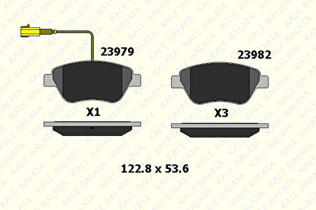 Fren Balata Ön  Fıat  Doblo Fıorıno  Lınea Albea  Tek Fişli