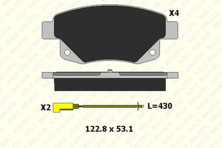 FREN BALATA ARKA FORD TRANSIT V347- VW AMAROK FİŞLİ (1 TK )