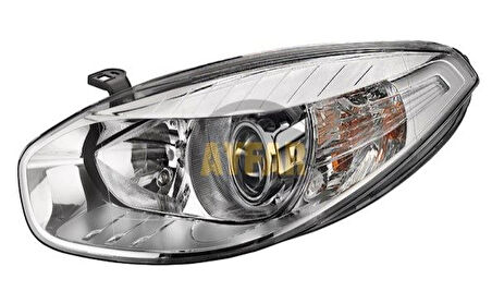 Far Krom Çerçeveli Mercekli Motorlu Sol Renault Fluence  ( 2013 >  )