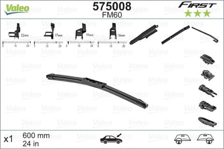 VALEO MUZ SİLECEK 600mm (4 APARATLI) (1 AD) (1 AD )