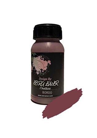 Ebru Ener Chalkee Boya Bordo 250 ml.