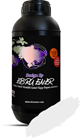 Ebru Ener Anka Vernikli Genel Yüzey Boyası Tatlı Gri 1 kg. ve Katkı Maddesi 30 gr.