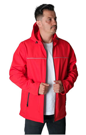 Kapüşonlu Softshell Mont