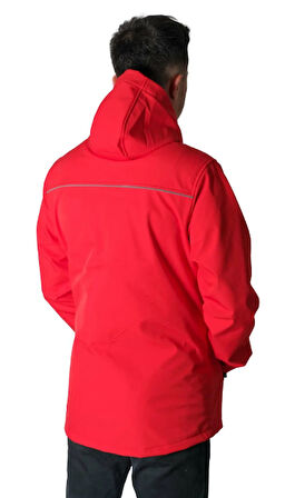 Kapüşonlu Softshell Mont