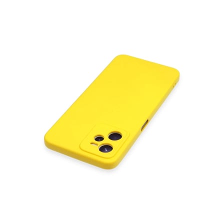 Soi Home Realme C35 Uyumlu Kılıf Nano içi Kadife Silikon - Sarı SOI