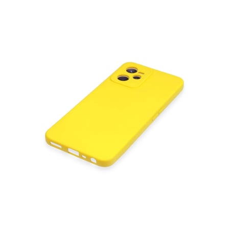 Soi Home Realme C35 Uyumlu Kılıf Nano içi Kadife Silikon - Sarı SOI