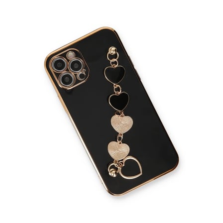 Soi Home iPhone 12 Pro Max Uyumlu Kılıf Esila Silikon - Siyah SOI