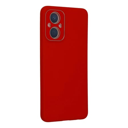 Soi Home Reno 7 Lite Uyumlu Kılıf Lansman Glass Kapak - Kırmızı SOI
