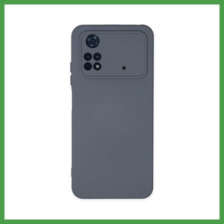 Soi Home Poco M4 Pro 4G Uyumlu Kılıf Nano içi Kadife Silikon - Gri SOI
