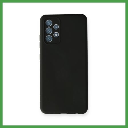 Soi Home Samsung Galaxy A32 Uyumlu Kılıf Nano içi Kadife Silikon - Siyah SOI