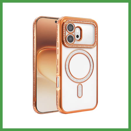 Soi Home Huawei Honor 600 Uyumlu Joke Simli Magneticsafe Kılıf - Turuncu SOI
