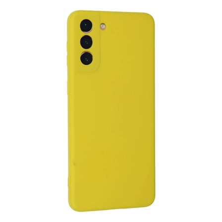 Soi Home Samsung Galaxy S21 Plus Uyumlu Kılıf Nano içi Kadife Silikon - Sarı SOI