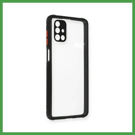 Soi Home Samsung Galaxy M51 Uyumlu Kılıf Miami Şeffaf Silikon - Siyah SOI