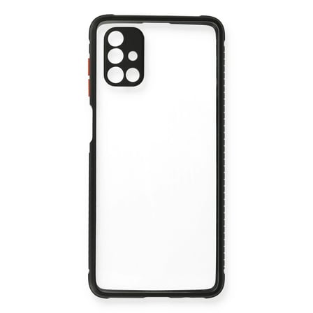 Soi Home Samsung Galaxy M51 Uyumlu Kılıf Miami Şeffaf Silikon - Siyah SOI