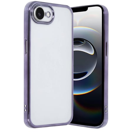 Soi Home iPhone 16E Uyumlu Kılıf Lensli Silikon - Mor SOI