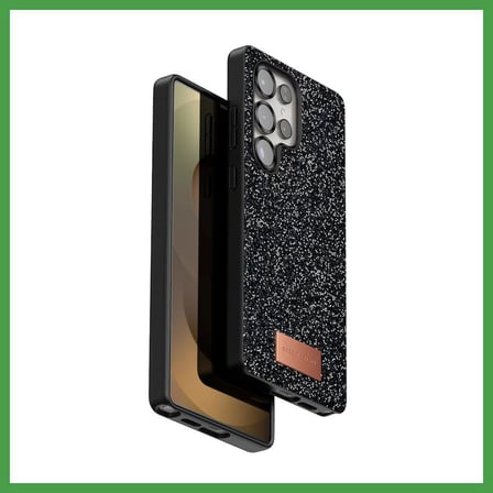 Soi Home Onegif Samsung Galaxy S25 Ultra Uyumlu Bright Simli Kapak - Siyah SOI