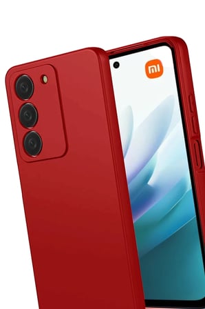 Soi Home Redmi 15 4G Uyumlu First Silikon - Kırmızı SOI