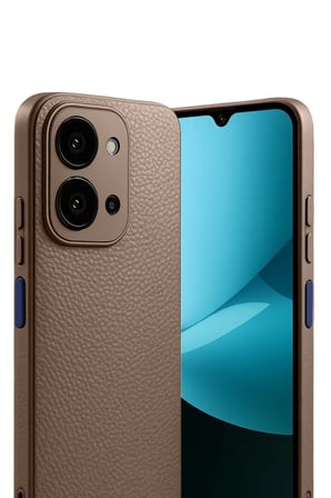Soi Home Redmi 15C 4G Uyumlu Thermax Silikon Kılıf - Kahverengi SOI