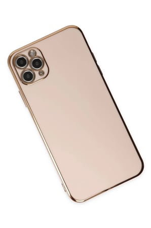 Soi Home iPhone 11 Pro Max Uyumlu Kılıf Volet Silikon - Pembe SOI