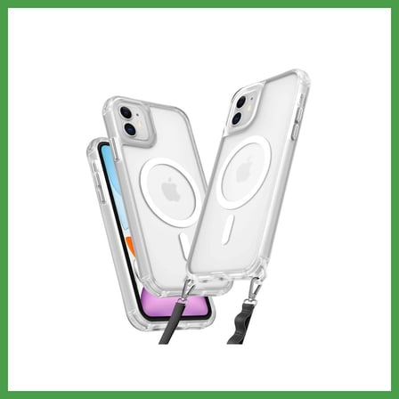 Soi Home iPhone 12 Uyumlu Kılıf Enka Magsafe Silikon Kılıf - Şeffaf SOI