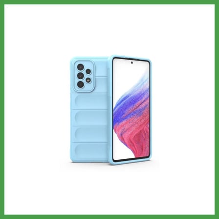 Soi Home Samsung Galaxy A73 5G Uyumlu Kılıf Optimum Silikon - Sky Blue SOI