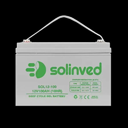 Solinved 12v 100Ah Jel Akü