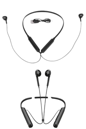 100 Saat Kablolu Boyun Askılı Dijital Göstergeli Bluetooth Kulaklığı