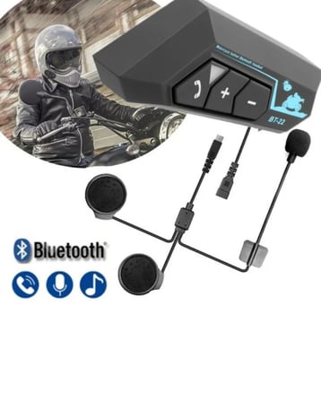 Kablosuz Motosiklet Kask Kulaklığı Bluetooth Mikrofonlu Sürüş Sistemi