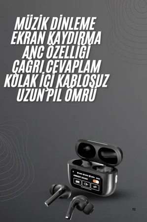 Yeni Nesil Pro Ekranlı Bluetooth Kulaklık 5.0 Bluetooth Yeni Nesil