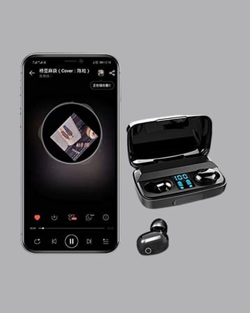 A10s Kablosuz Bluetooth Kulaklık – 1800mAh Powerbank Otomatik Eşleşme iOS/Andro