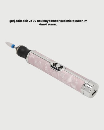 Taşınabilir Elektrikli Tırnak Törpüsü 500 mAh USB Şarjlı Manikür Cihazı